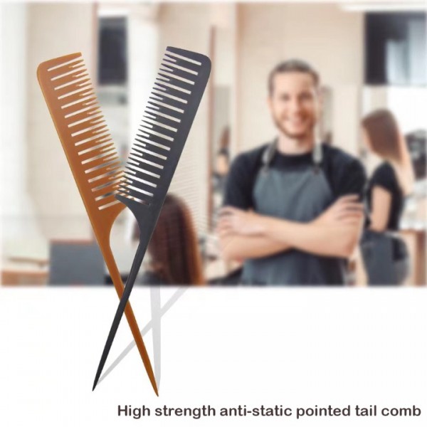 YANXI 2 Pack Professional Teasing Comb, Tail Comb for Root Teasing for Thin, Add Volume Fine and Normal Hair Types, Hair Comb For Women And Men-Black yellow