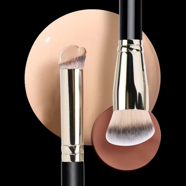 YANXI Makeup Brushes Foundation Brush and Flawless Concealer Brush Perfect for Any Look Premium Luxe Hair Contour Brush Perfect for Blending Liquid,Buffing,Cream,Sculpting,Mineral Makeup