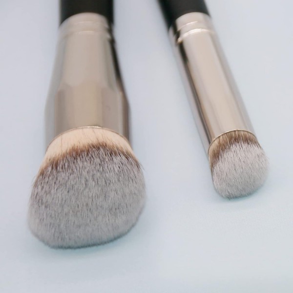 YANXI Makeup Brushes Foundation Brush and Flawless Concealer Brush Perfect for Any Look Premium Luxe Hair Contour Brush Perfect for Blending Liquid,Buffing,Cream,Sculpting,Mineral Makeup